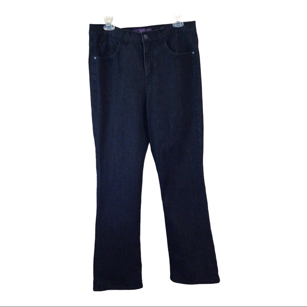 Gloria Vanderbilt Gabby Bootcut Black Jeans NEW 12